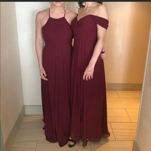Azazie Ginger Bridesmaid Dress A8 in Cabernet